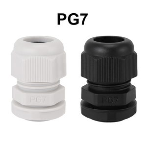 PG-7สายป้องกันลวดอุตสาหกรรมแรงดันต่ำสายไนล่อนกันน้ำระดับ3-6.5มม. IP68สีดำและสีขาว - Product Image 3