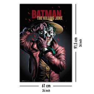 Affiche Batman le Joker de style moderne, cadre noir, décoration murale, art sur papier - Product Image 4