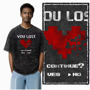 เสื้อยืดเกมมิ่งผ้าฝ้าย 100% น้ำหนัก 300 กรัม ทรงฮิปฮอป พิมพ์ลายโลโก้ดีไซน์เนอร์ ระบายอากาศได้ดี ทรงพอดีตัว พร้อมดีไซน์เปล่าๆ - Product Image 1