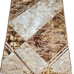 Grand tapis carré en fourrure pour salon, à poils moyens, avec support en mousse, design turc Adiva - Product Image 5