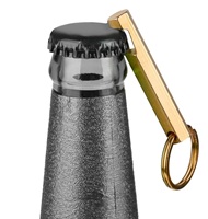 Porte-clés en laiton de luxe personnalisé avec clochette, léger, pour cadeaux promotionnels en gros