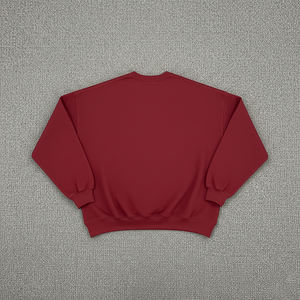 Sweat-shirt à col rond surdimensionné pour homme, nouveau design, 500 g/m², 100 % coton, poids lourd, épaules tombantes, appliqué brodé personnalisé, hiver - Product Image 6