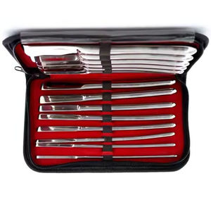 Juego de dilatadores uterinos Hegar de un solo extremo, dilatadores Hegar, instrumento médico uterino de acero inoxidable de doble extremo - Product Image 6