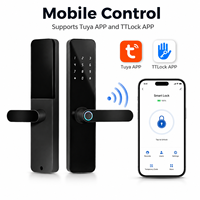 Serrure de porte intelligente BBDHOME à empreinte digitale, entrée sans clé, antivol, application Tuya, mot de passe, clé RFID, pour porte d'entrée standard