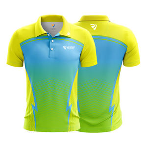 Sublimated Sports Polo - Advanced <b>Moisture</b>-<b>Wicking</b> Breathable Mesh Lightweight UV Protection Stretch-Fit Customizable Graphics - Product Image 6