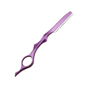 Rasoir en acier inoxydable à lame unique, rasoir de barbier tranchant, manche en plastique durable, coupe de cheveux, rasage, coiffage, salon de coiffure, maison - Product Image 1