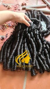 Cheveux Remy vierges non traités cuits à la vapeur ne tissant pas de vague chimique paquet bouclé cuticule alignée Vietnam toutes les couleurs brut réel humain - Product Image 2