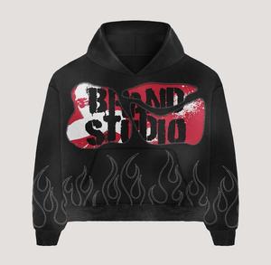 ชุดวอร์มพิมพ์ลายสำหรับผู้ชายชุดวิ่งวิ่งแบบเรียงซ้อนกันใส่ได้ทั้งชายและหญิงพิมพ์ลายกรดแบบปรับแต่งโลโก้ได้ - Product Image 2