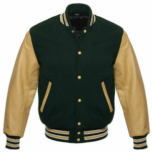 Haute qualité personnalisé Slim Fit Letterman veste toile tissu avec col montant nouveauté meilleure vente conception par Varsitiy - Product Image 6