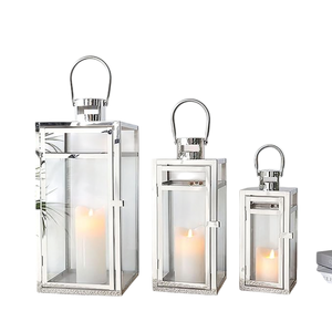 เชิงเทียนที่ทำจากไม้สำหรับตกแต่งคริสต์มาสในร่มที่หรูหราโคมไฟโลหะเหล็กสำหรับตกแต่งบ้าน - Product Image 5