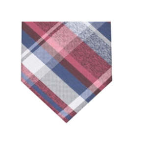 Perry Ellis Men's Casual Dehaven Plaid Skinny Slim Neck <b>Tie</b> Red Size Regular Made of <b>Polyester</b> - Product Image 3