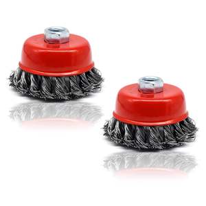 Nudo cepillado Acero inoxidable alambre taza cepillo barrido M14 - Product Image 1