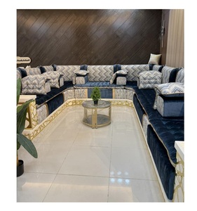 Sofá estilo Majlis árabe, diseño clásico, elegante conjunto para sala de estar, asientos de esquina de lujo, diseño que ahorra espacio - Product Image 1