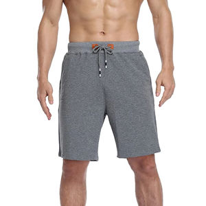 Pantalones cortos transpirables de secado rápido para hombre con logotipo personalizado impreso, para entrenamiento, deportes, correr, tamaño personalizado, patrón sólido - Product Image 2