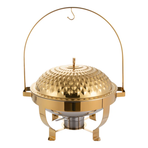 Stainless Steel Classic Style Serving <b>Chafing</b> Dish Silver/Gold Color High Standard Quality Customization Size Logo Warmer - Product Image 4