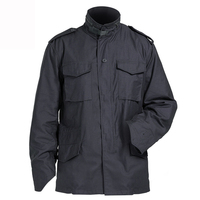 Automne hommes M65 Denim rétro Cargo vestes en plein air Multi poches hauts noirs champ décontracté mode randonnée manteau uniforme Cargo coupe-vent