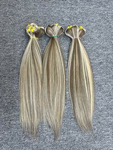 100% Extensiones de cabello Remy humano crudo Hueso de alta calidad Recto Rubio Piano Color Trama doble VienameseHair - Product Image 5