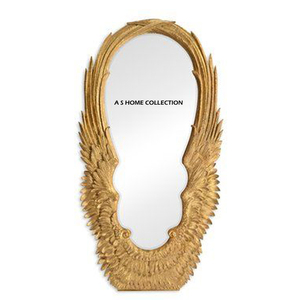 Good Selling <b>Mirror</b> Art Angel Wing Living Room Metal Frame Wall <b>Mirror</b> Decor <b>Vintage</b> Luxury Wall Hanging - Product Image 1