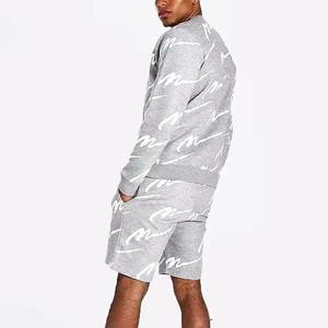 Chándal Camiseta Pantalones cortos Conjunto Trajes Casual Dos piezas Conjunto de hombres OEM Streetwear Verano Logotipo personalizado Deportes Hombres - Product Image 4