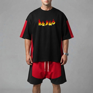 Vente en gros de t-shirts personnalisés avec logo, écologiques, solides, élégants, 100% coton, décontractés, imprimés, à manches courtes, streetwear, hip hop, pour hommes - Product Image 4