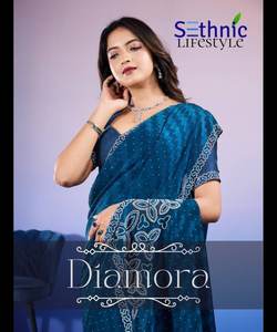 DESGASTE FIESTA SECUENCIA TRABAJO SAREE CON BLUSA DESCOSTADA VINO - Product Image 2