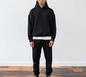 Sudaderas gruesas de algodón 100% para hombre, suéter de peso pesado, sudaderas con capucha en blanco, sudaderas con capucha de lana con estampado de soplo personalizado de alta calidad, Unisex - Product Image 2