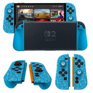 Housse de protection en silicone pour <span class=keywords><strong>Nintendo</strong></span> <span class=keywords><strong>Switch</strong></span> 2 avec design de dessin animé, avec 2 poignées pour pouces - Product Image 5