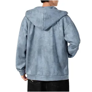 Sudadera/Sudadera con capucha con lavado ácido de gran tamaño de marca personalizada, diseño de Sudadera con capucha lavada Vintage de algodón 100% de alta calidad para hombres - Product Image 2