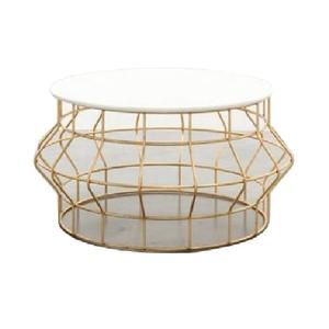 Table basse de restaurant latérale de salon de style unique Table en bois finie par nature Table d'appoint supérieure en métal pour salon d'hôtel - Product Image 4