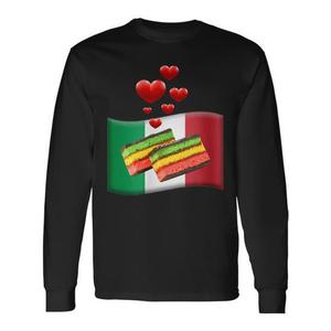 T-shirt a maniche lunghe Rainbow Cookies Italian Cookies per bambini e adulti - Product Image 1