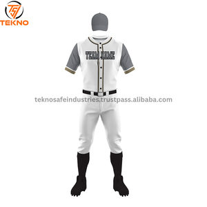 Uniforme de béisbol con logotipo impreso personalizado 2025 para hombre, nuevo diseño, uniforme de béisbol de buena calidad en color sólido, servicio OEM - Product Image 5