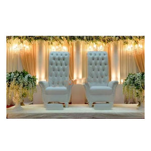 Reino Unido última novia novio cuero dos plazas estilo tradicional portátil boda mechones muebles blanco perla - Product Image 1