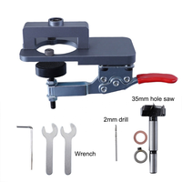 Outil de perçage et d'installation pour charnières de 35 mm, gabarit de perçage pour chevilles, localisateur de trous pour menuiserie, pour portes et armoires