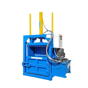 Hot Top Quality used clothes and textile compress baler machine copper baler plastic recycling machine