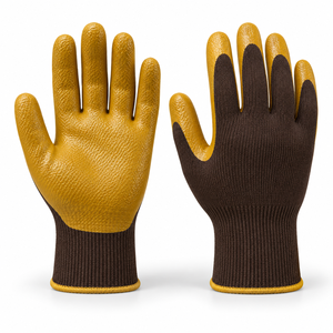 High Performance Nitrile Coated <b>Gloves</b> Anti-Chemical Anti-Slip 10mil Thickness Enhanced Grip Dexterity Reliable Protection - Product Image 1