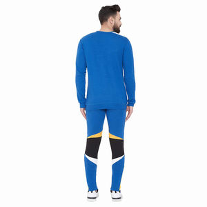 Vente en gros de vêtements de sport pour hommes Panel Survêtement en coton et polyester Survêtement ajusté bicolore pour hommes - Product Image 2