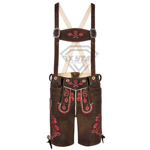 Nueva tendencia hombres Lederhosen pantalones cortos Alemania traje tradicional alta calidad bávaro Lederhosen pantalones cortos personalizados - Product Image 3