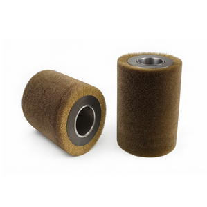 Top Quality Brass Wire Roller <b>Brush</b> for Stainless Steel Aluminum and Metal Surface Finishing Available at Affordable Price - Product Image 1