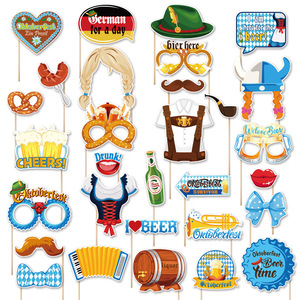 Accesorios para Fotomatón del Oktoberfest de Múnich 2026, Decoraciones Divertidas para Fiestas, Accesorios para Festivales de Cerveza - Product Image 2