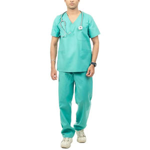 Ensemble de blouses médicales pour hommes en coton de qualité supérieure, au design moderne et élégant, avec options personnalisables pour une utilisation hospitalière - Product Image 4