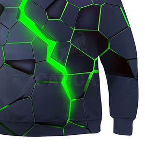 Sweats à capuche imprimés classiques surdimensionnés pour hommes avec col à capuche pour un style de motif 3D personnalisé - Product Image 4