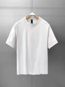 Chúng Tôi Chất Lượng Cao Cotton Lớn Cao Unisex Đồ Họa T-Shirts Biểu Tượng Tùy Chỉnh In Người Đàn Ông Của Odm Cộng Với Kích Thước Lỏng Giản Dị Dệt Kim Rắn - Product Image 6