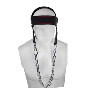 Harnais de tête avec chaîne pour l'entraînement musculaire du cou Gym Musculation Musculation Haltérophilie-Néoprène Heavy Duty - Product Image 1