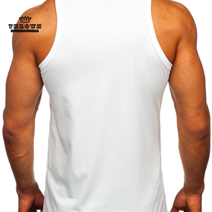 Chaleco de Hombre de Alta Calidad 100% Algodón, Camiseta sin Mangas Informal Popular, de Secado Rápido, Transpirable, Tejida, con Logotipo Personalizado, Venta al Por Mayor - Product Image 3