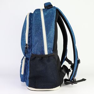 Sparkle Blue Cheerleading Backpack Custom Logo <b>Glitter</b> Backpacks for Girls Large Capacity Dance & Cheer Custom Colors sports <b>Bag</b> - Product Image 3