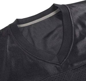 Camiseta de fútbol americano de alta visibilidad con detalles de tira brillante, duradera, transpirable, marca personalizada, mangas cortas a rayas - Product Image 4