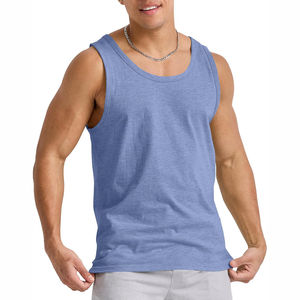 Qualité supérieure 100% coton Gym entraînement entraînement coupe régulière hommes débardeurs été gilet OEM hommes nouveau Design Style de rue - Product Image 1