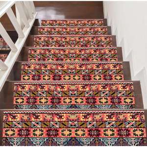 Alfombra Estampada con Diseño de Kilim Turco: Hecha a Mano, Antideslizante, Lavable, Alfombra para Pasos - Product Image 2