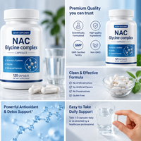 Capsules de NAC Glycine de marque privée Astrawell, qualité supérieure, pour la détoxification du foie et le soutien antioxydant cellulaire