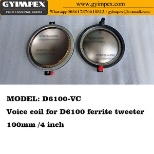 Bobina de voz para potencia de programa continuo Diámetro de la garganta del Cuerno de 2 "100mm (4 pulgadas) Controlador de compresión HF <span class=keywords><strong>Tweeter</strong></span> Treble Sound Film - Product Image 6